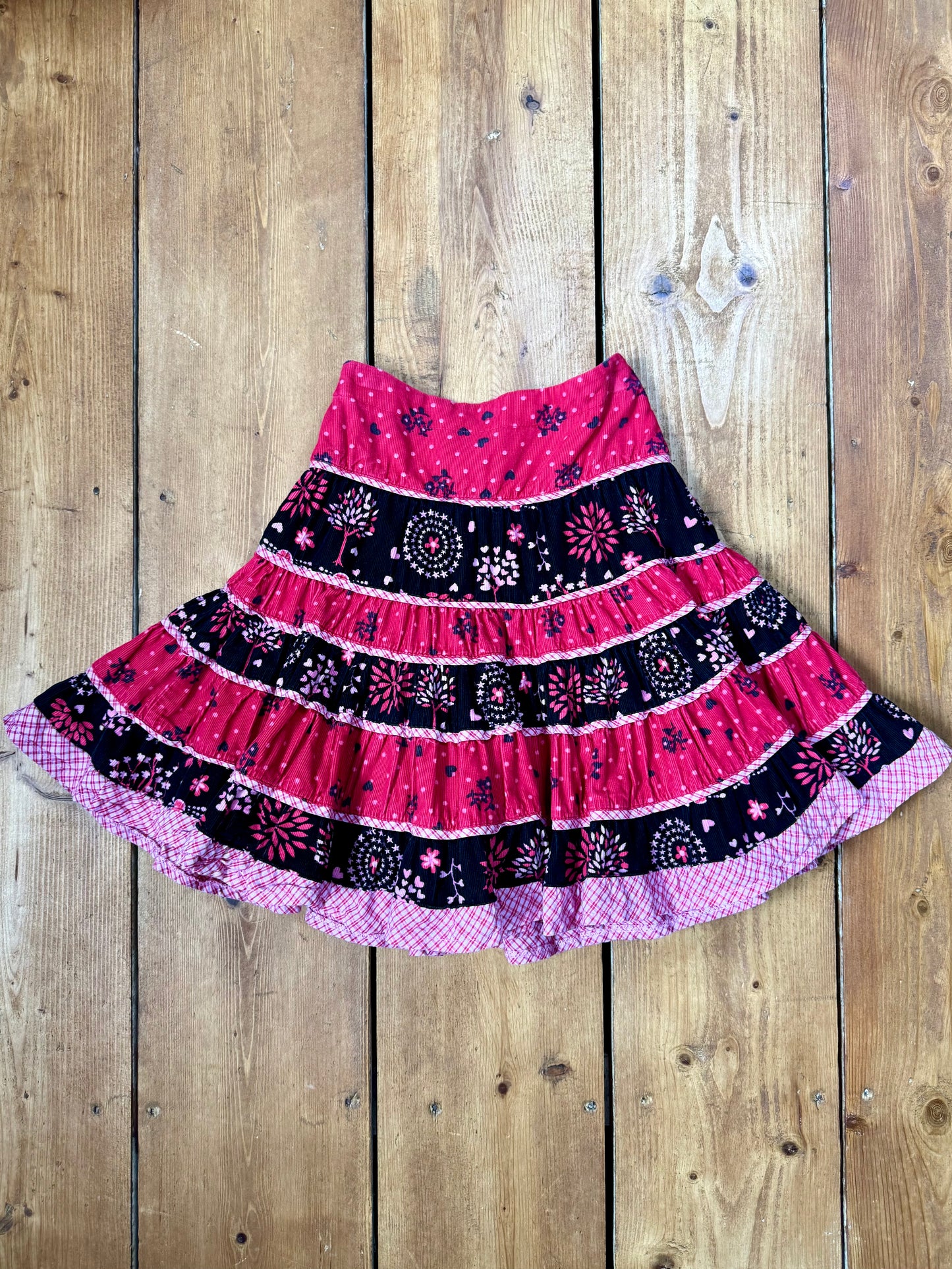 Pumpkin Patch kids vintage full tiered skirt. Handpicked for Bee Tiny kids vintage. 