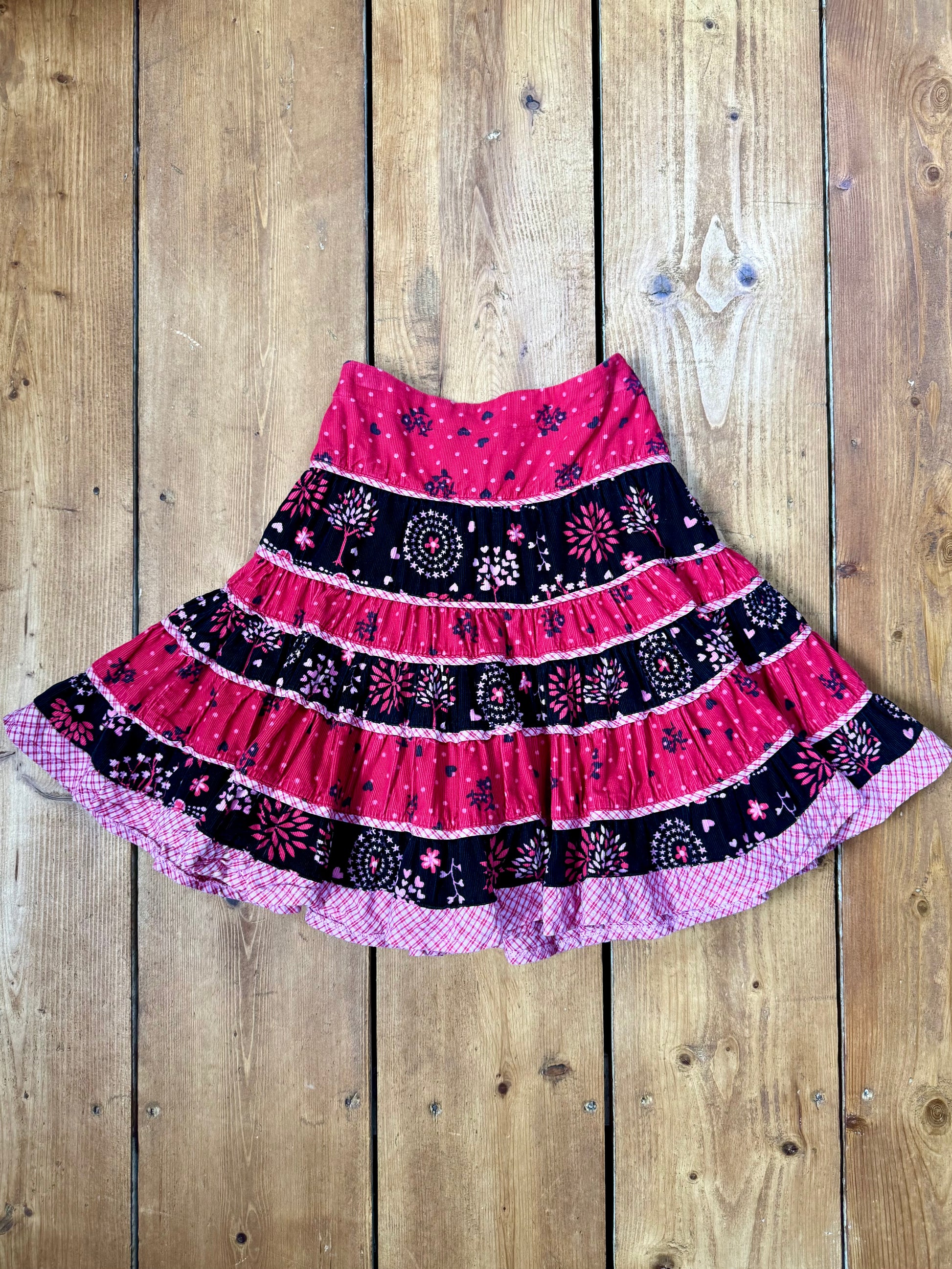 Pumpkin Patch kids vintage full tiered skirt. Handpicked for Bee Tiny kids vintage. 