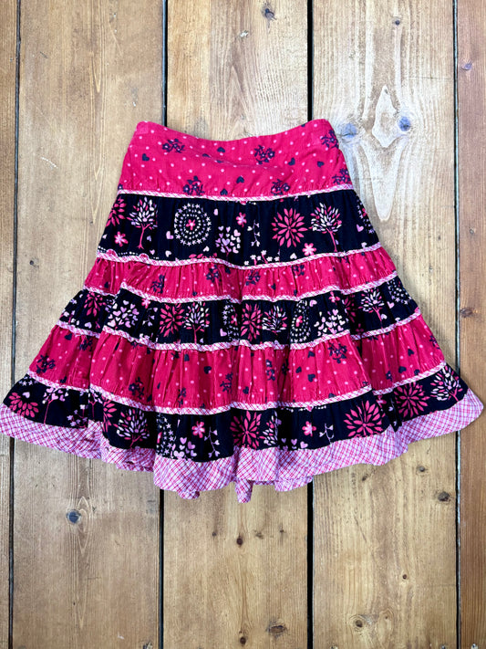 Pumpkin Patch kids vintage full tiered skirt. Handpicked for Bee Tiny kids vintage. 