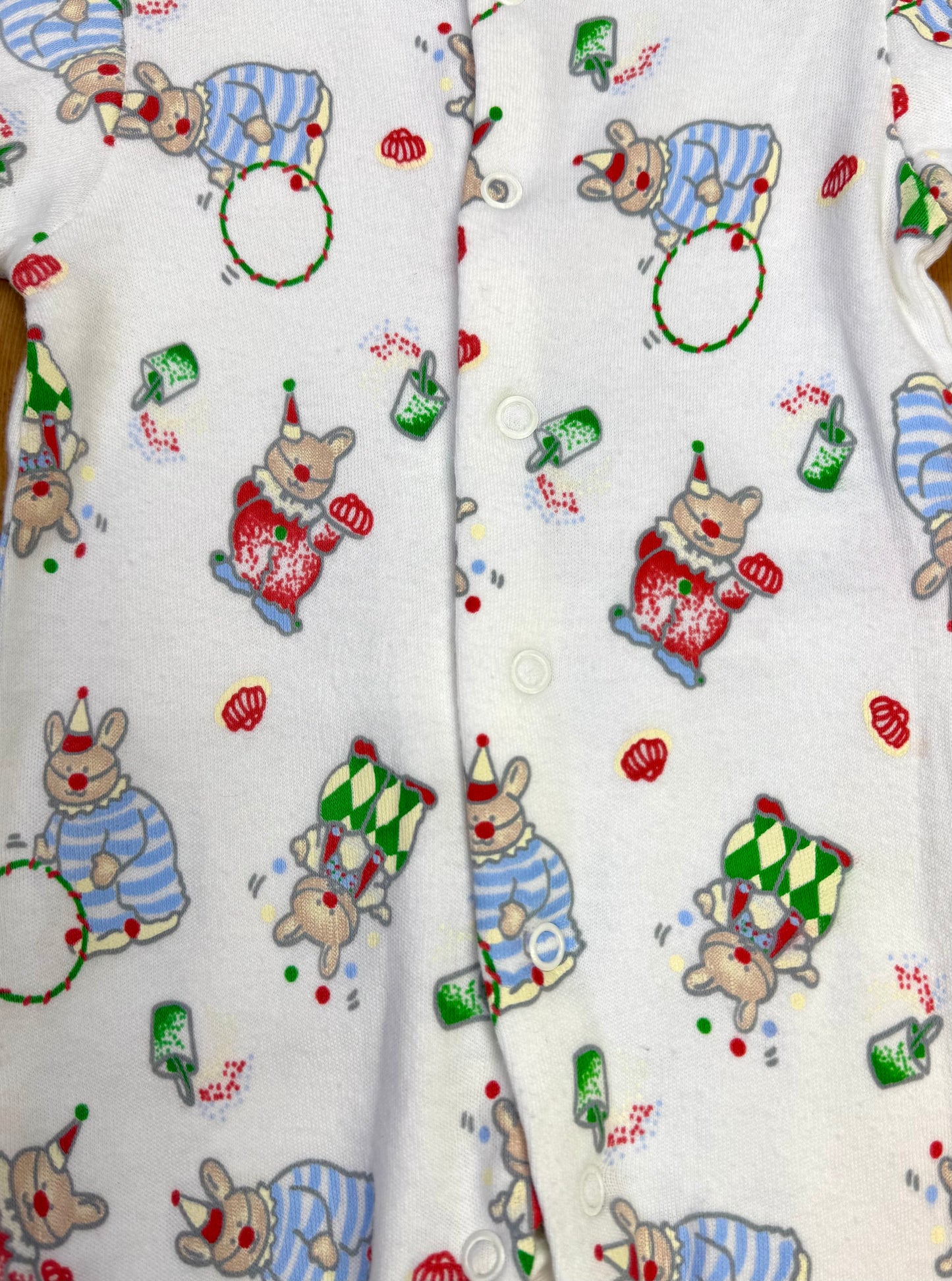 Vintage 90s Playskool Mouse Print Babygrow | 3–6 Months