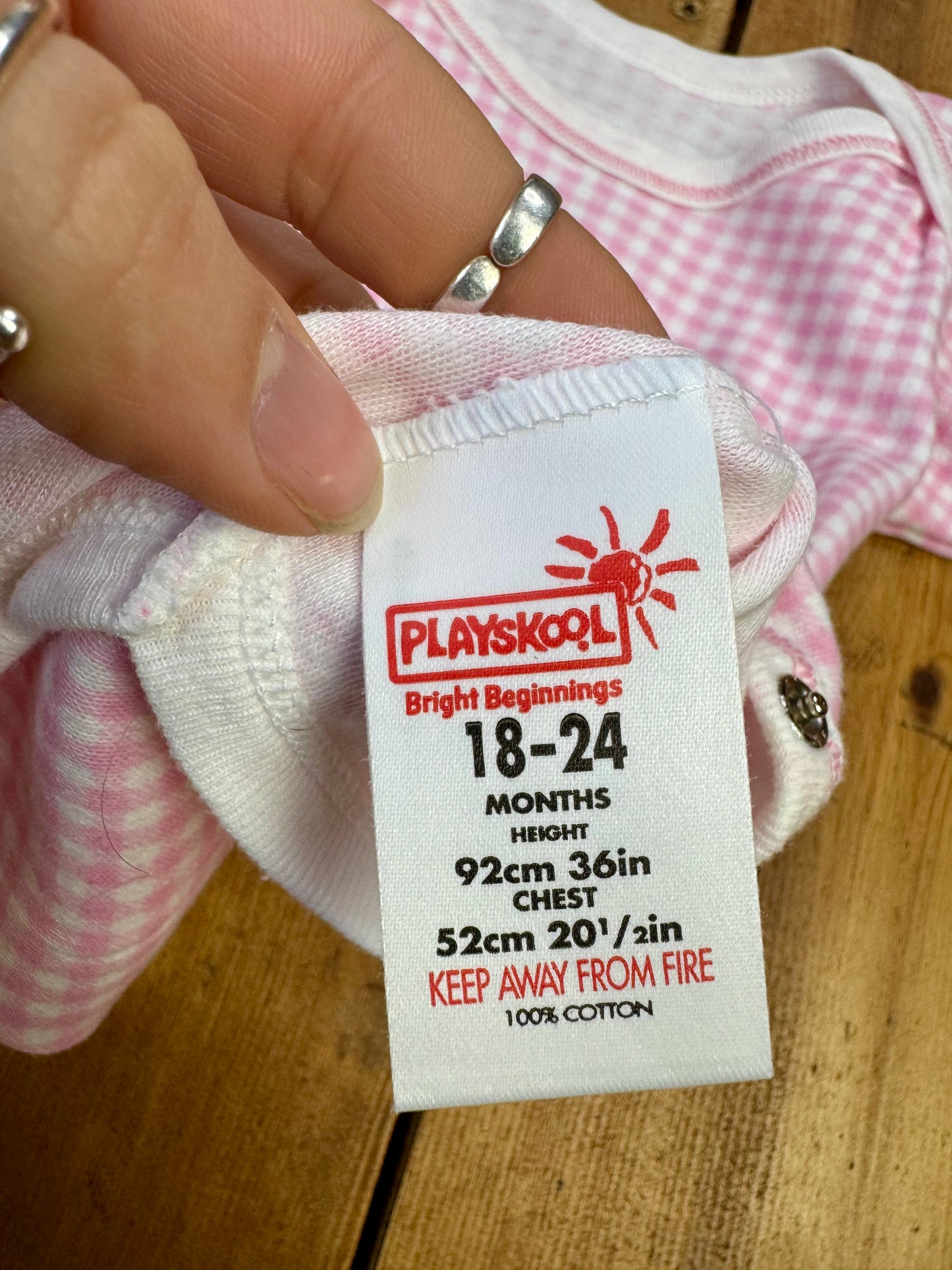 Vintage Playskool Baby Vest Set | 18-24 Months | Set of 4