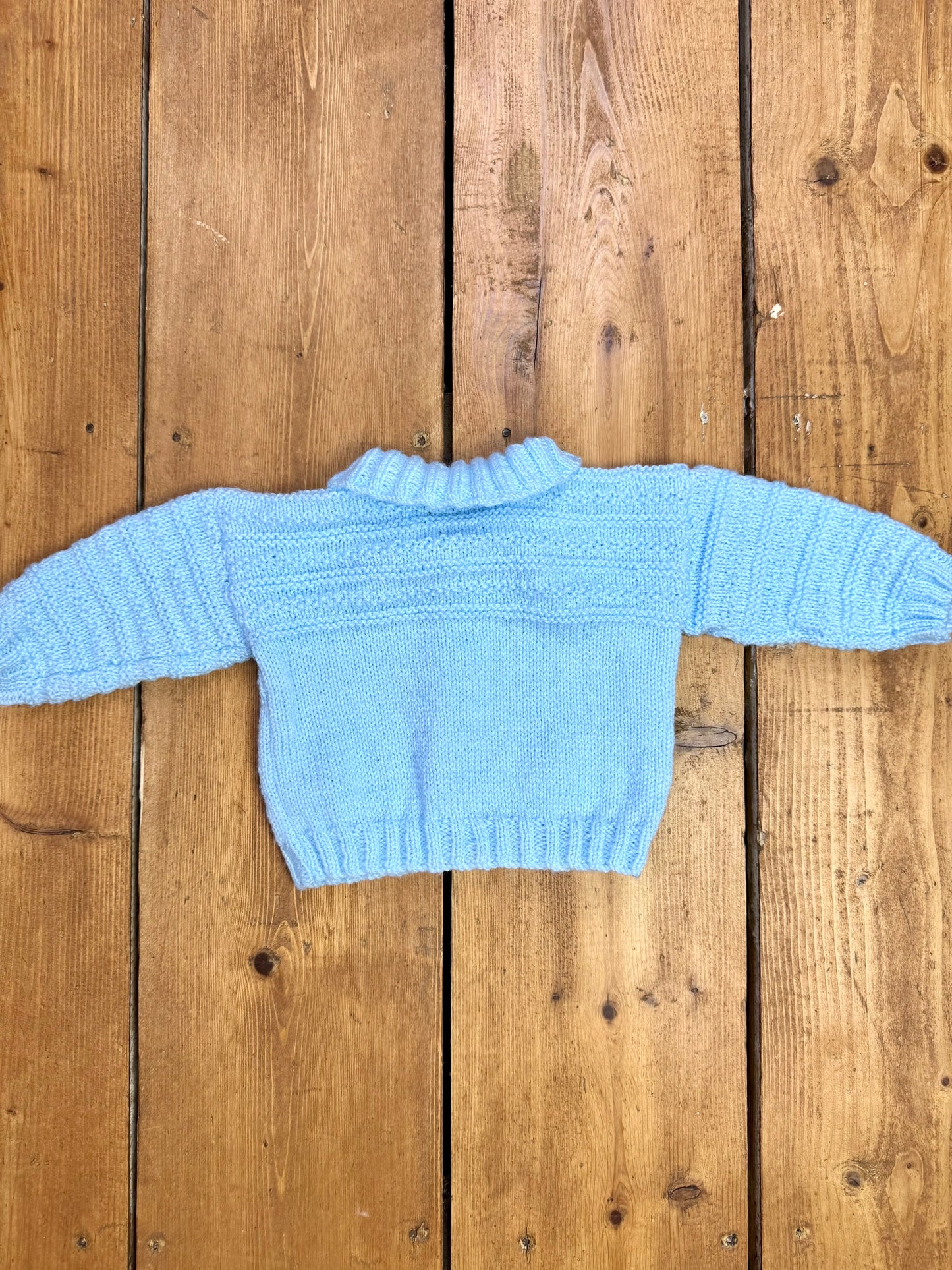 Vintage Handknit Baby Cardigan | 0-3 Months