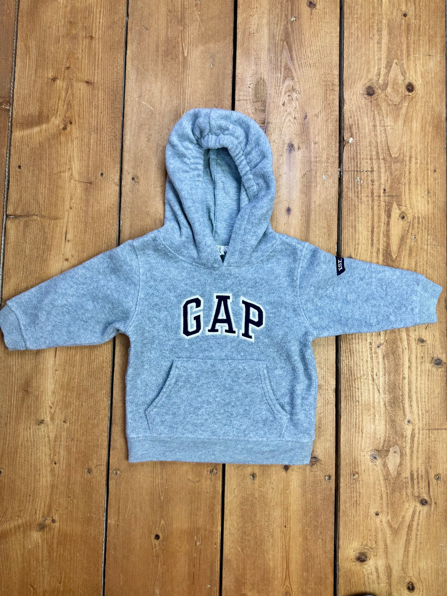 Vintage 90s Baby GAP Grey Hoodie | 6–12 Months