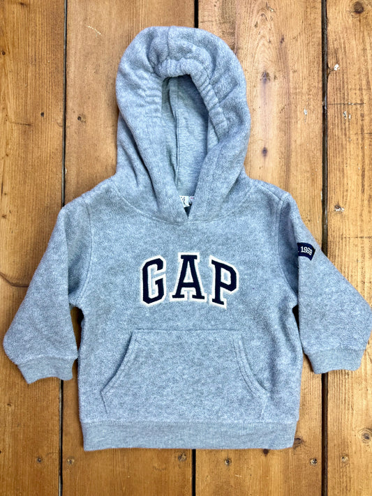 Vintage 90s Baby GAP Grey Hoodie | 6–12 Months