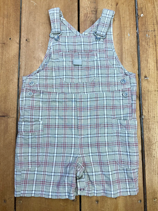Vintage Check Dungaree Shorts | 18-24 Months
