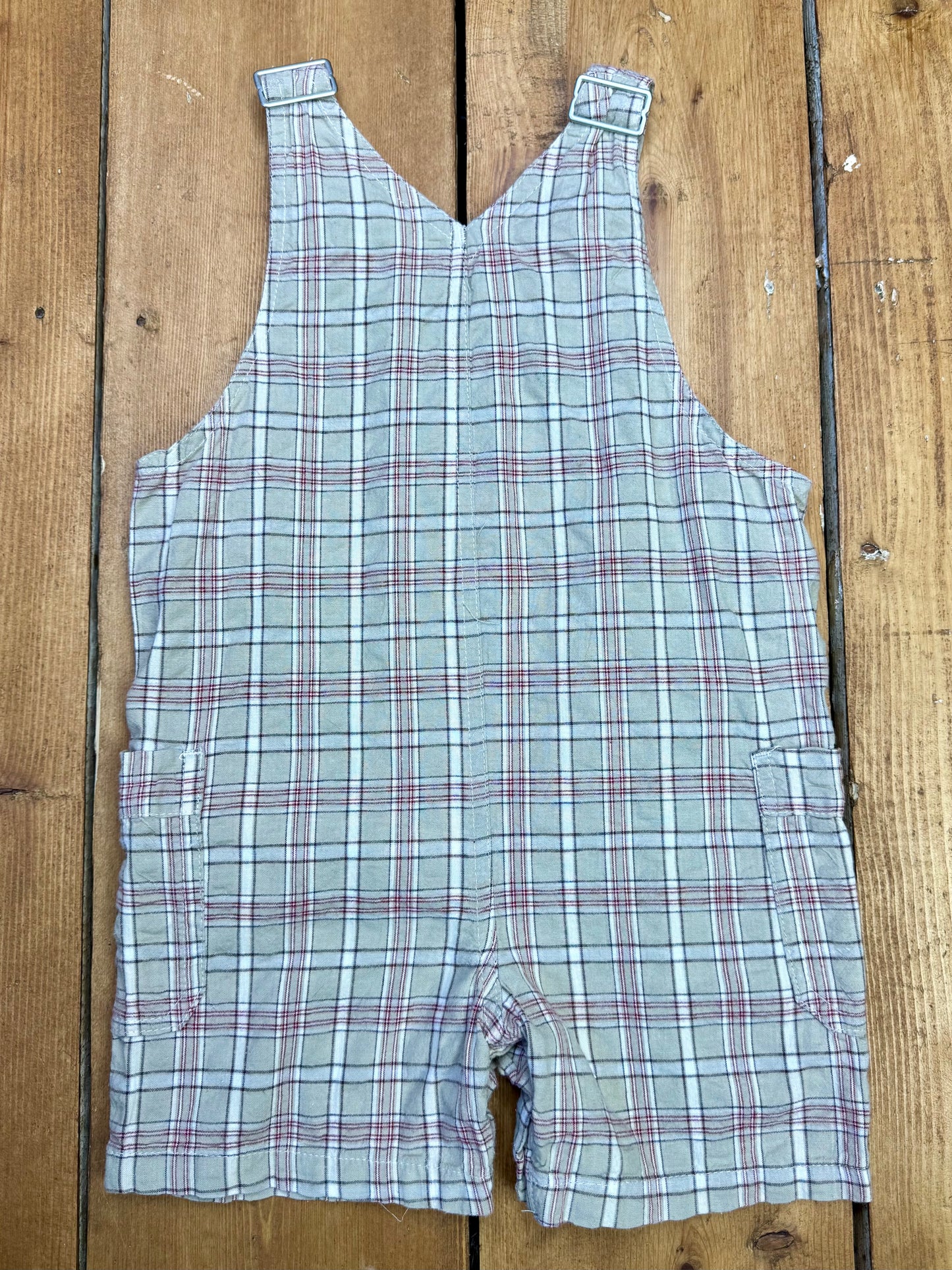 Vintage Check Dungaree Shorts | 18-24 Months