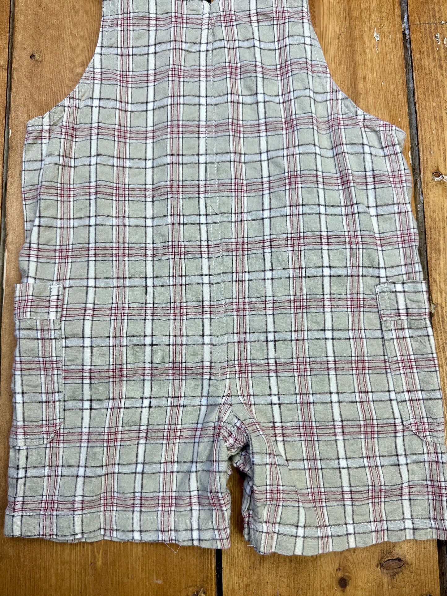 Vintage Check Dungaree Shorts | 18-24 Months