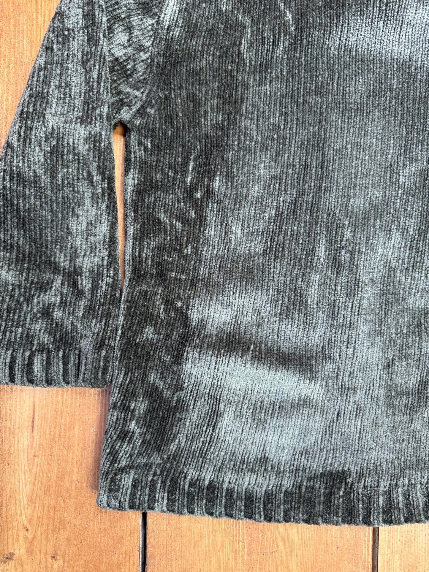 Vintage Green Velour 1/4 Zip Jumper | 6-7 Years