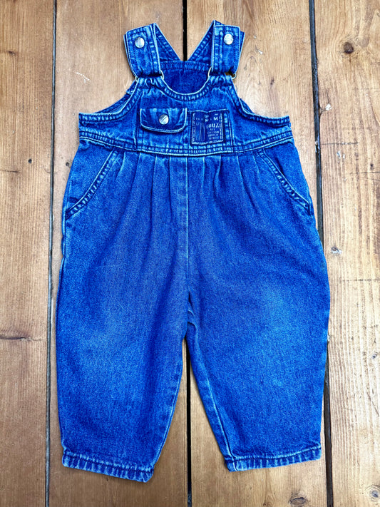 Vintage 90s kids denim dungarees handpicked for Bee Tiny kids Vintage
