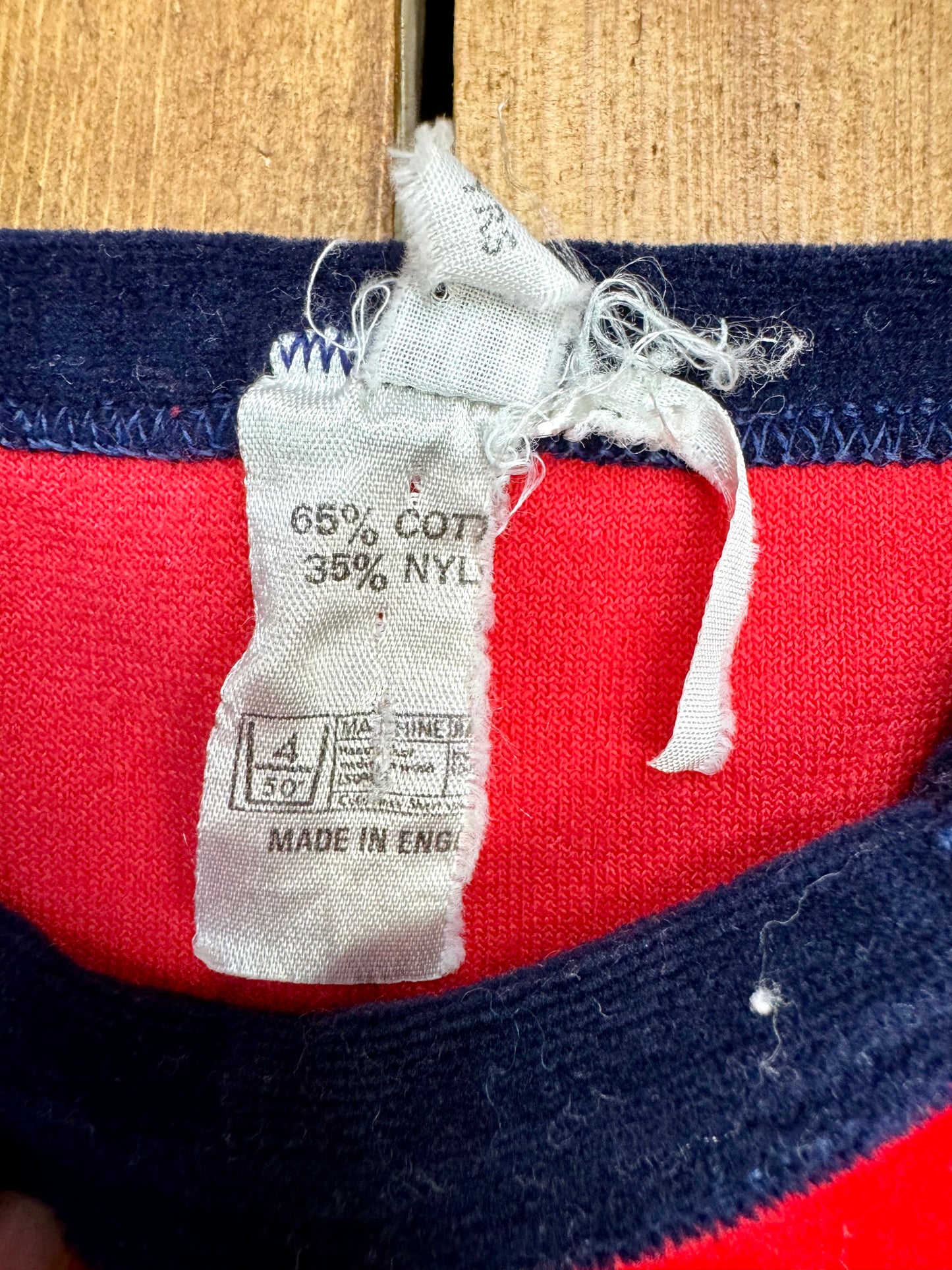 90s vintage made in England tag