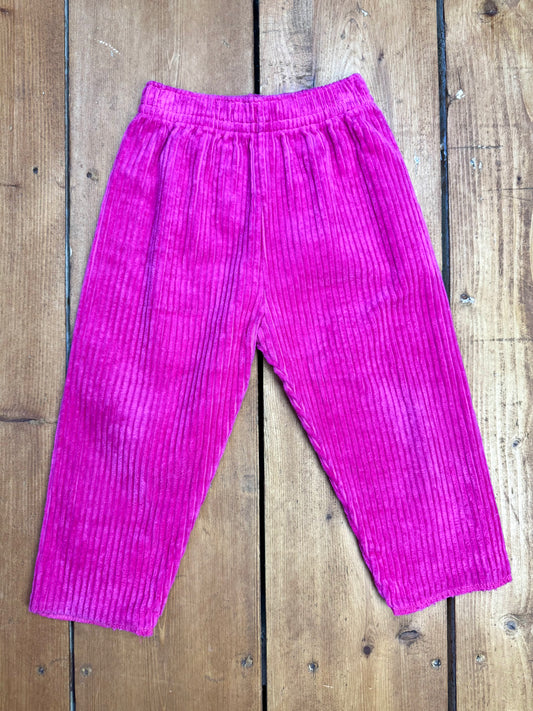 Vintage 90s kids pink corduroy trousers. 12-18 months. Handpicked for Bee Tiny kids vintage.