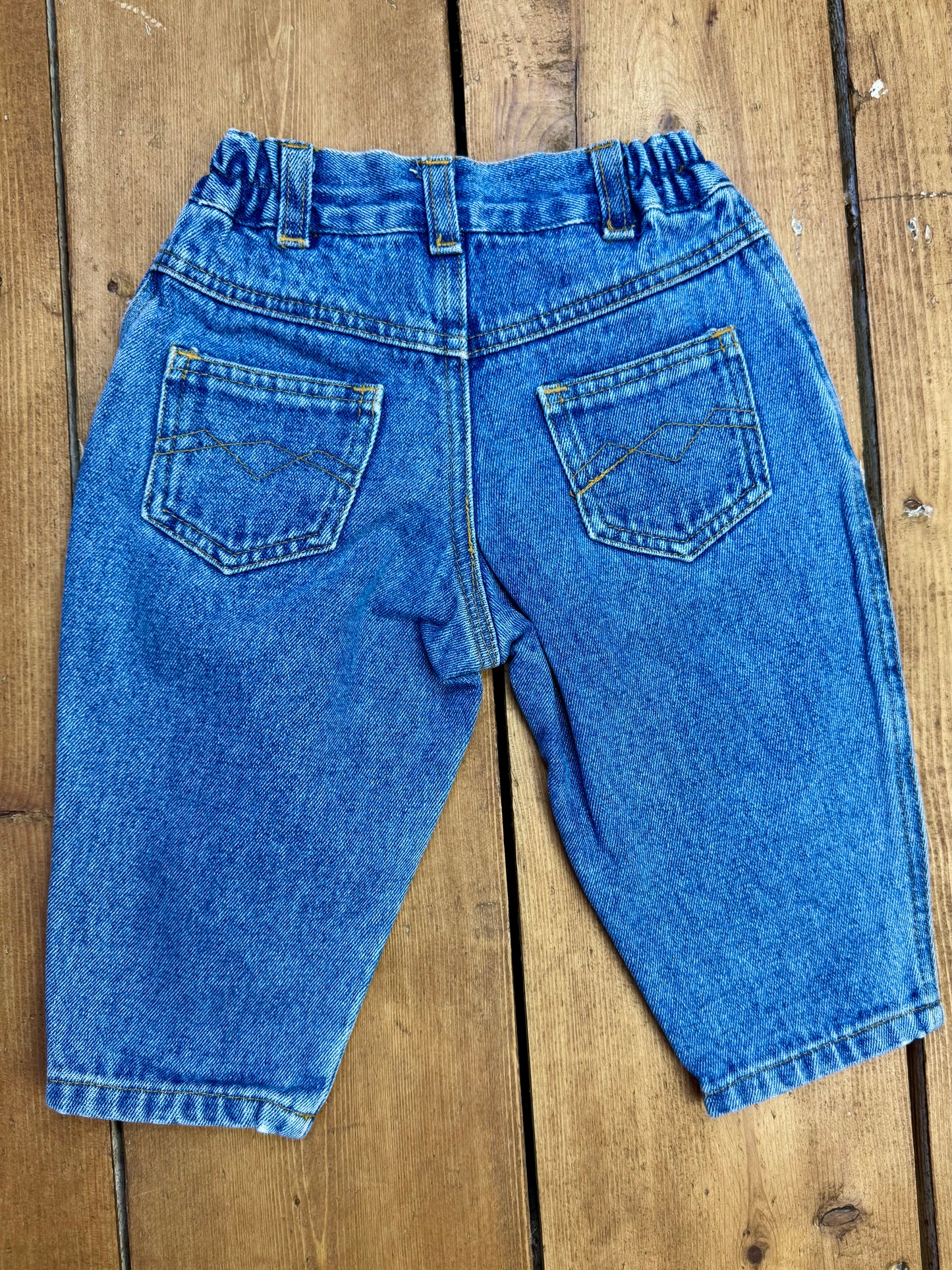 Vintage 90s baby denim jeans. Handpicked for Bee Tiny kids vintage. 
