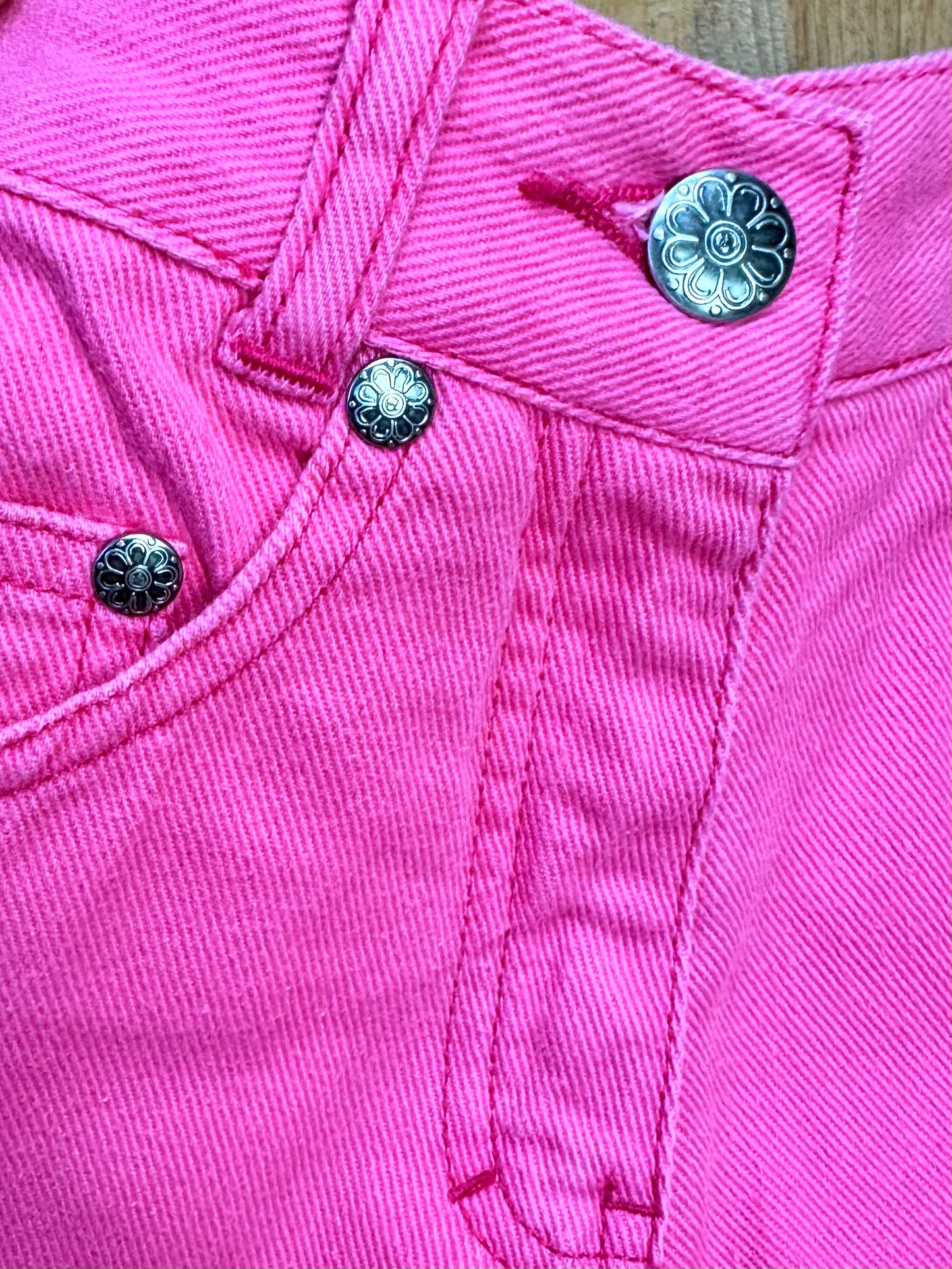 Vintage Y2K Pink denim jeans, age 2-3 years. Handpicked for Bee Tiny kids vintage. 