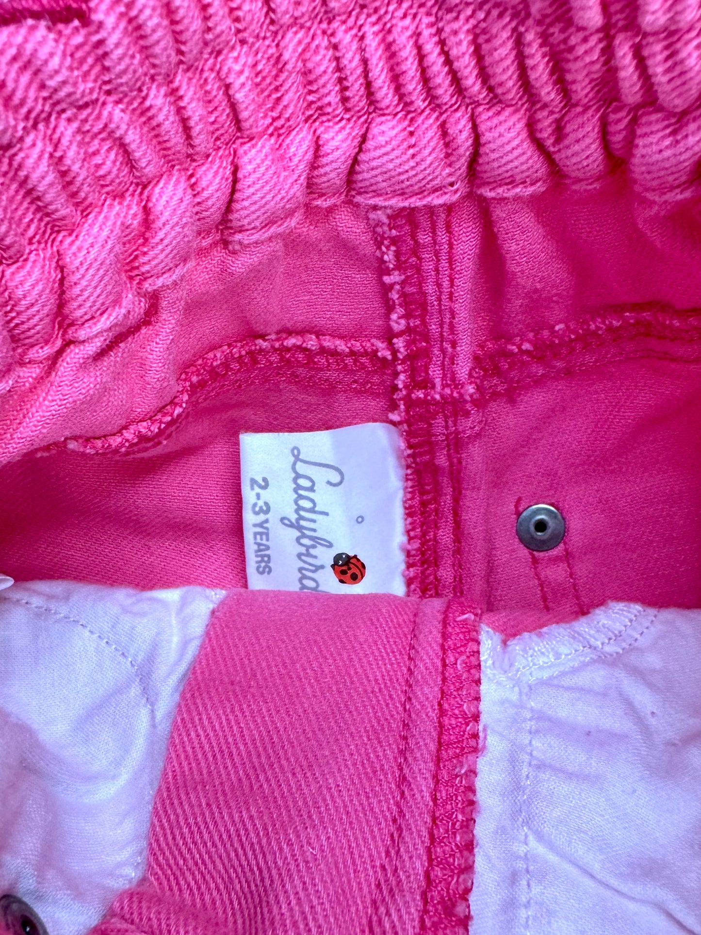 Vintage Y2K Ladybird Kids Pink Denim Jeans | 2-3 Years