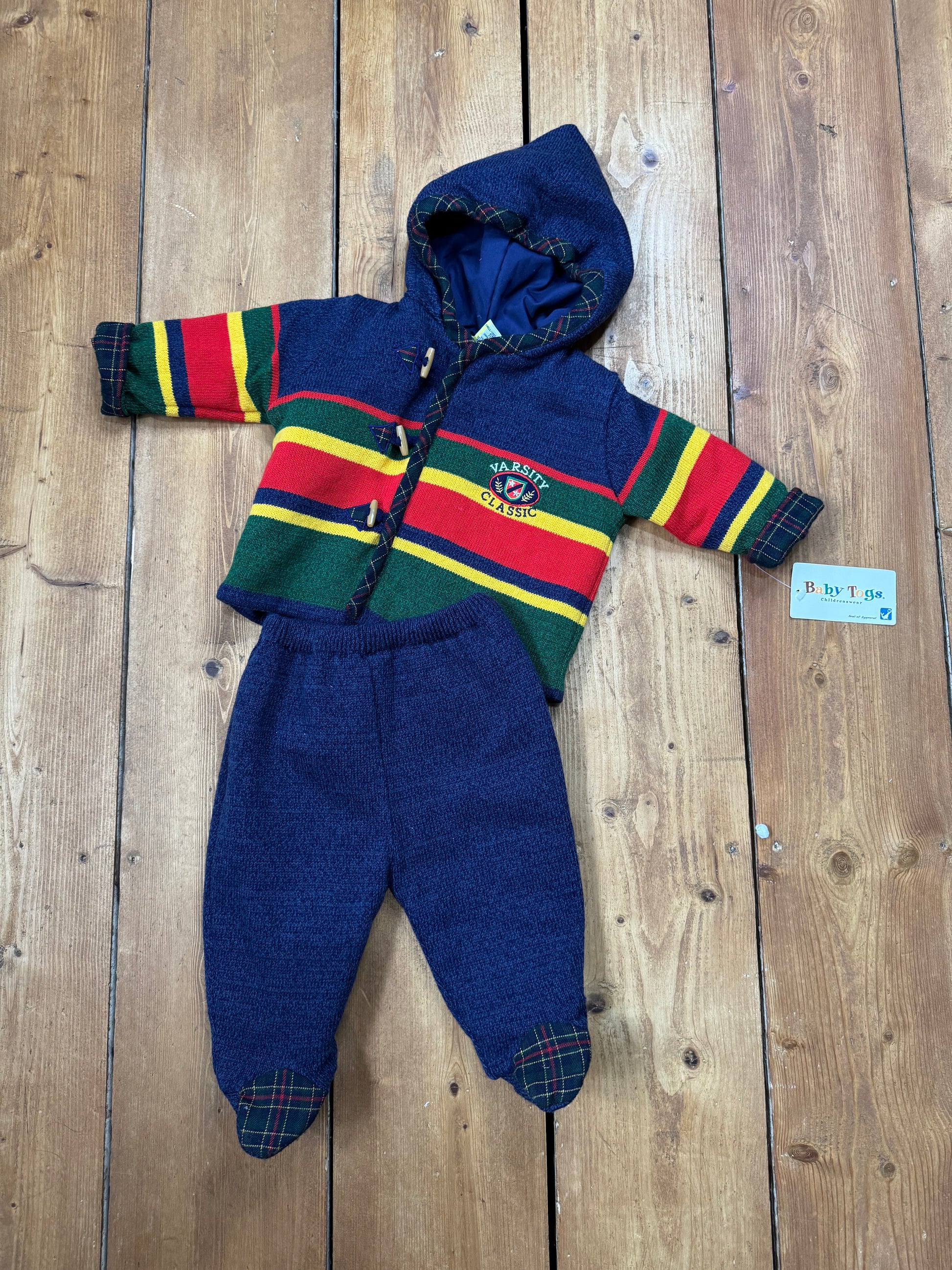 Vintage 90s baby knitted 2 piece set handpicked for Bee Tiny